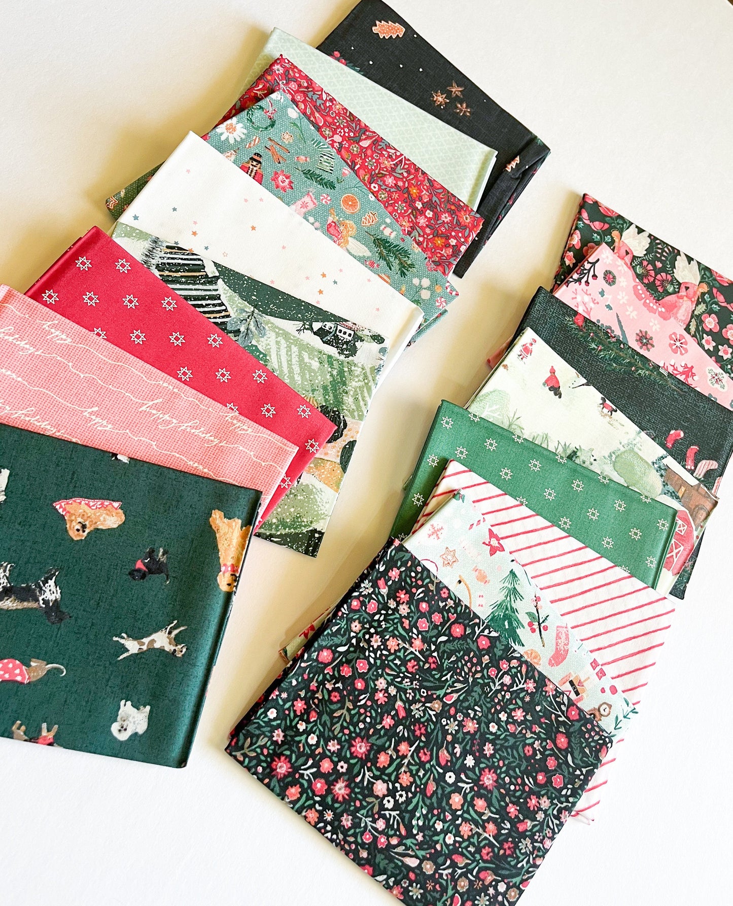 Art Gallery Fabrics, Fabric Wonders designed by Katrina Roccella, 17 fat quarters, fabric bundle, Christmas