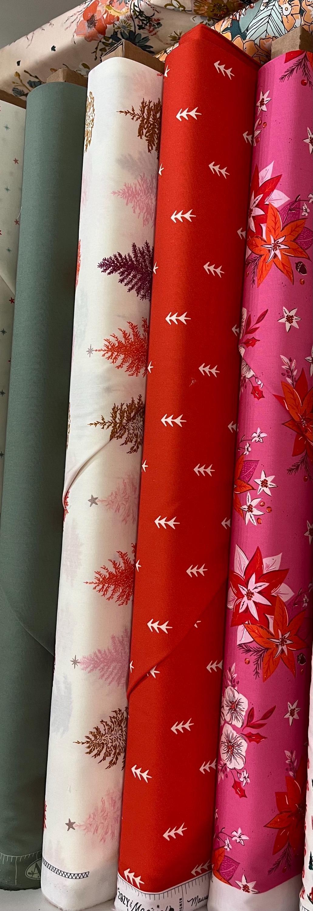 Art Gallery Fabrics-cozy and magical-Simple Defoliage Spice-red fabric, sewing and quilting