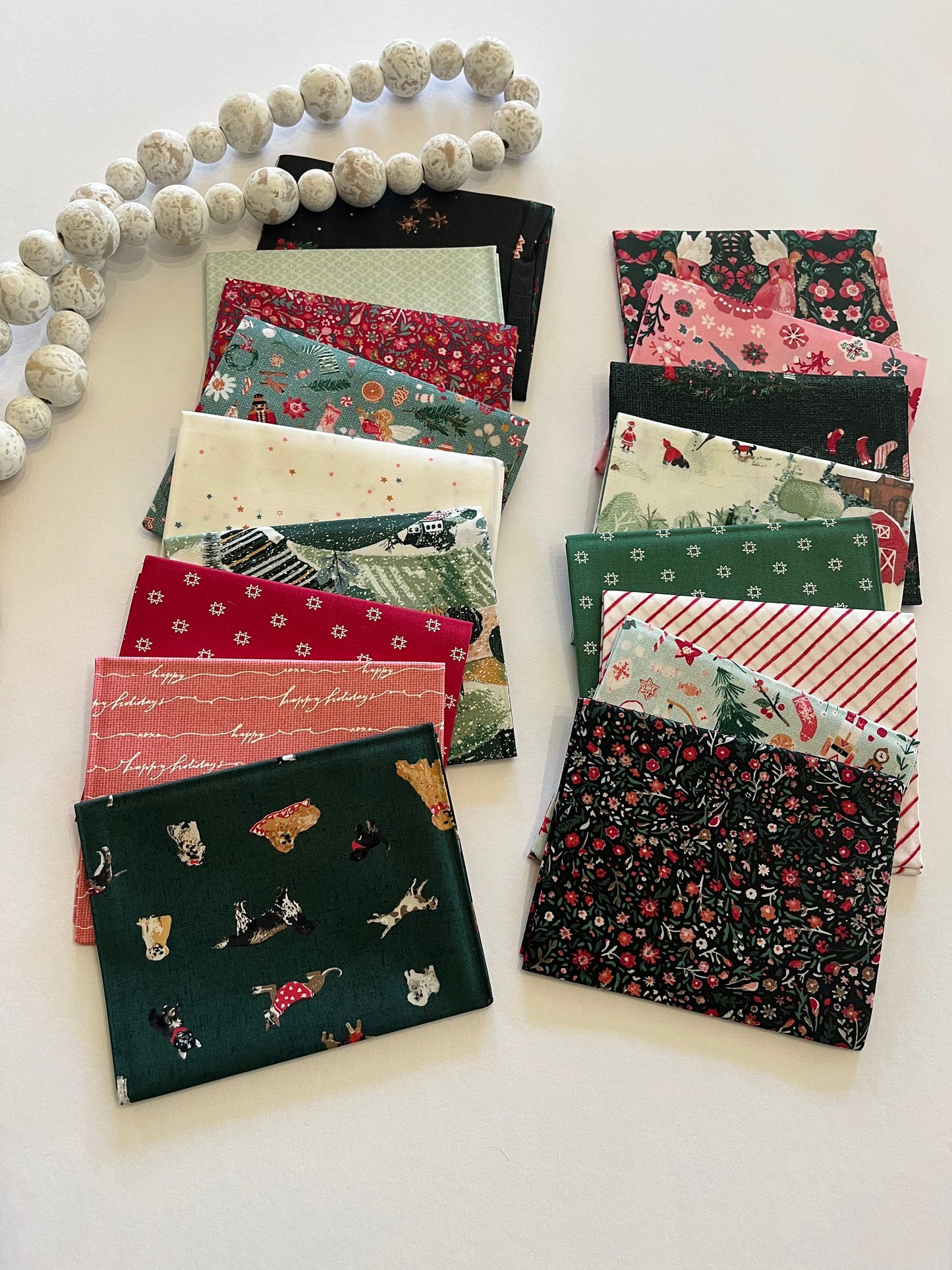 Art Gallery Fabrics, Fabric Wonders designed by Katrina Roccella, 17 fat quarters, fabric bundle, Christmas