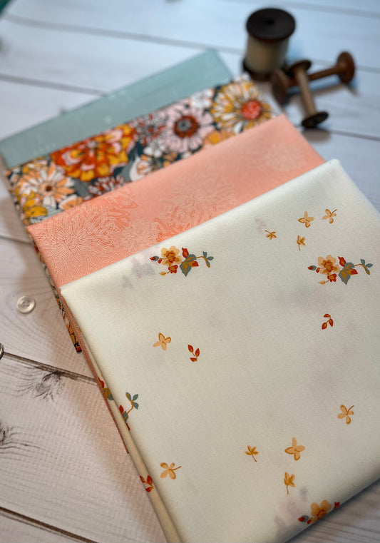 Half yard bundle-Art Gallery Fabrics-The season of tribute-listen to your heart-fleuron six-delicate balance six-sweet peach